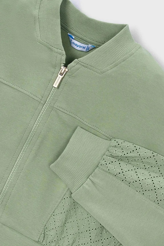 Dziewczynka Mayoral bluza dziecięca 3456.6E.Mini.PPY2 zielony