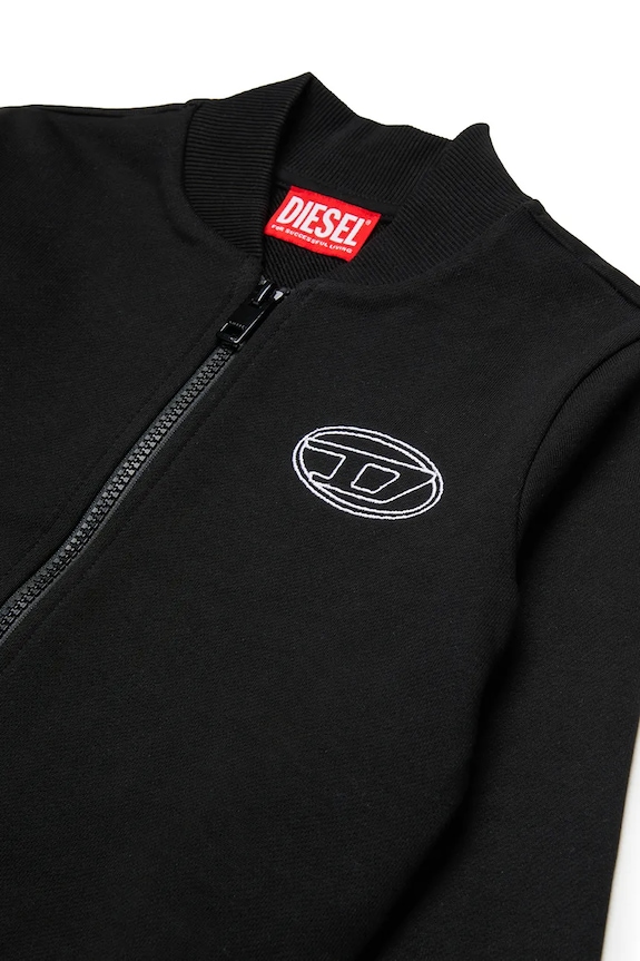 Dziewczynka Diesel bluza dziecięca z bawełną SKIPPY SWEAT-SHIRT J02620.0GEAD czarny
