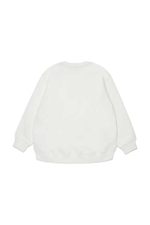 Diesel bluza dziecięca z bawełną SKIPRYS SWEAT-SHIRT J02621.0GEAD biały SS26