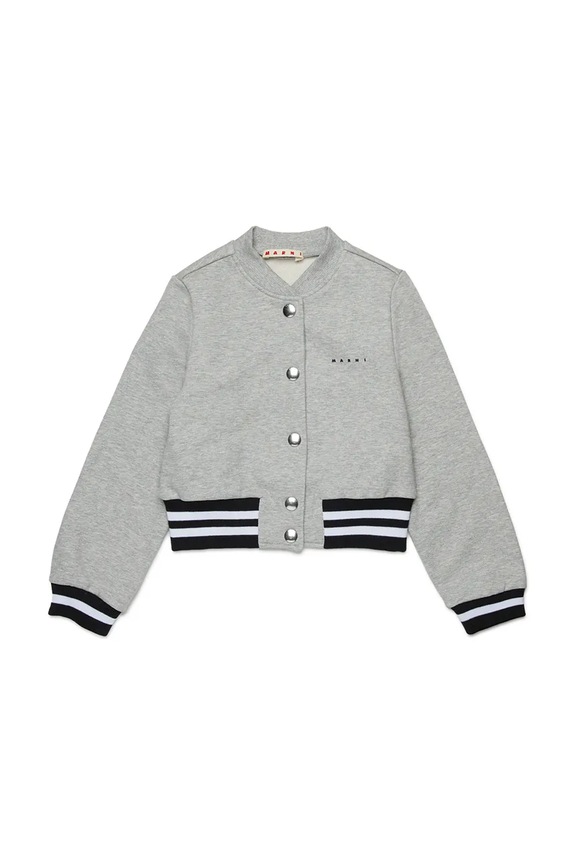 Marni bluza dziecięca bawełniana MS332F SWEAT-SHIRT szary M01681.M00V0