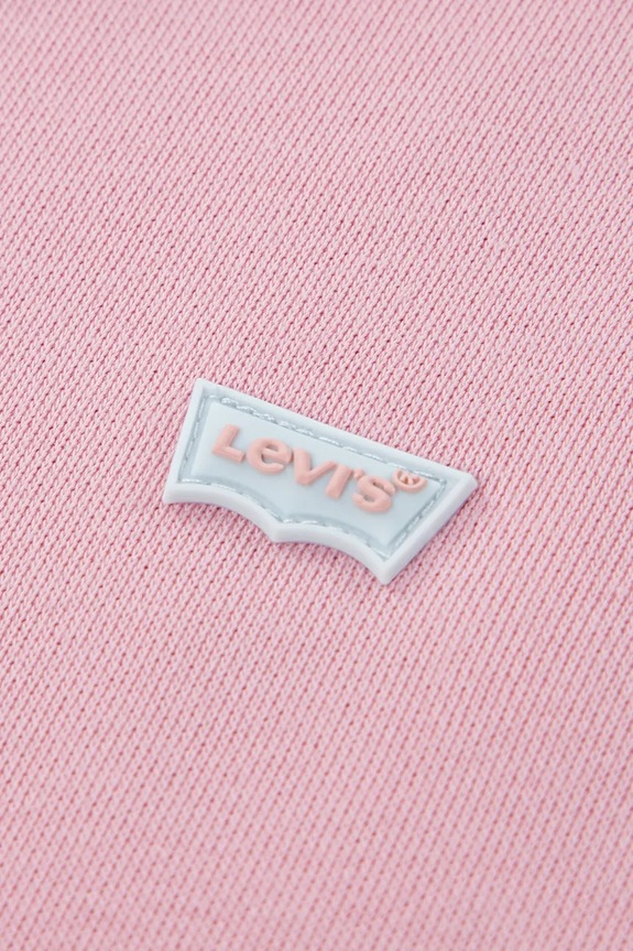 Παιδική μπλούζα Levi's MEET AND GREET CREW ροζ 3EP542
