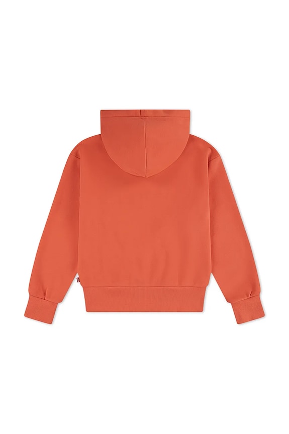 Dziewczynka Levi's bluza z kapturem dziecięca bawełniana LOGO HOODIE 4EP543 pomarańczowy