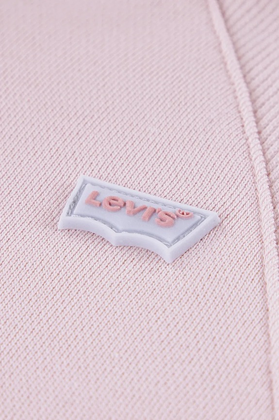 Παιδική μπλούζα Levi's MEET AND GREET ZIP UP HOOD ροζ 3EP548