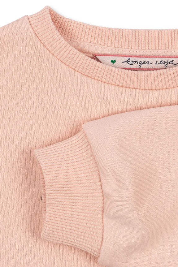 Fete Konges Sløjd hanorac cu două fețe din bumbac LOU TERRY SWEAT SHIRT OCS KS104947.PPY2 roz