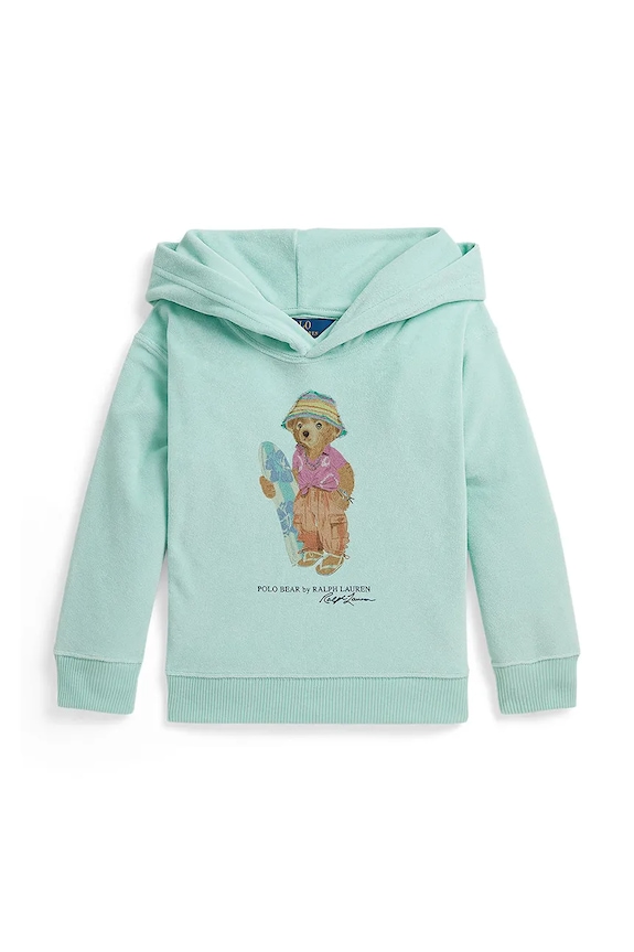 Polo Ralph Lauren hanorac pentru copii, din bumbac turcoaz 312A11823002
