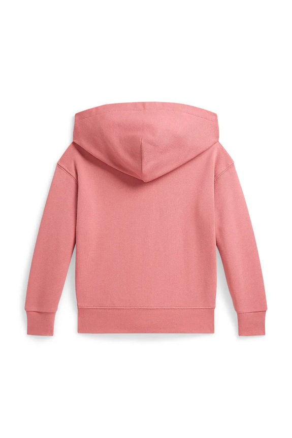 DÍVKA Polo Ralph Lauren rozepínací mikina s kapucí dětská bavlněná 312A11856002 růžová