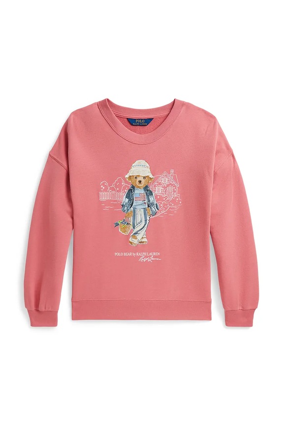 Polo Ralph Lauren bluza dziecięca 313A11783002 różowy SS26