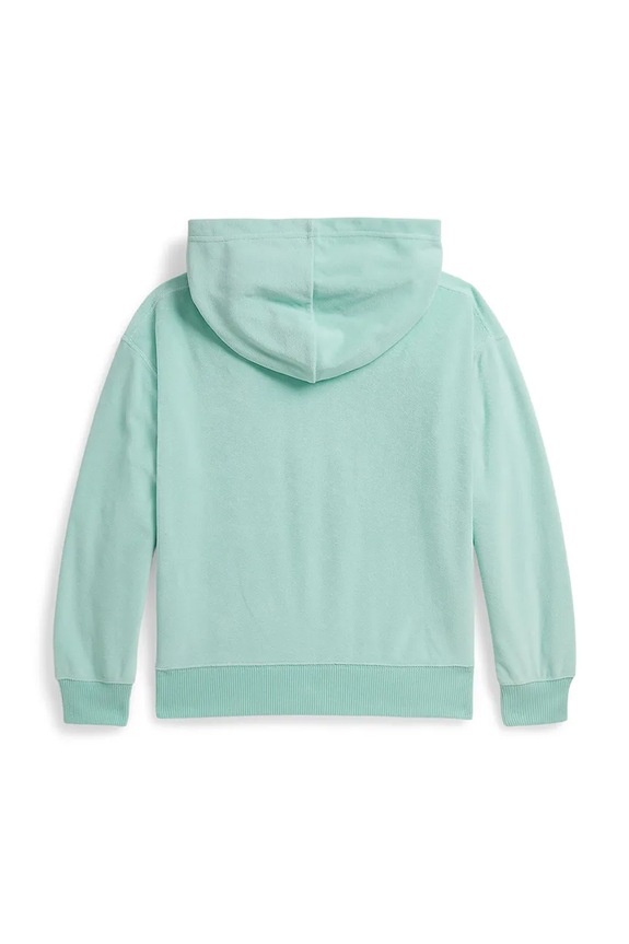 Dziewczynka Polo Ralph Lauren bluza dziecięca bawełniana 313A11823002 turkusowy