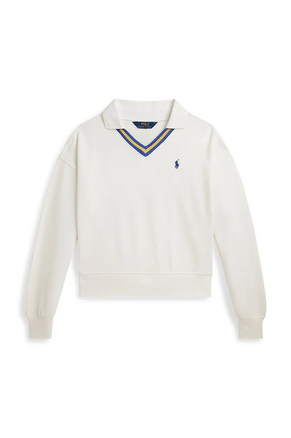 Polo Ralph Lauren bluza bawełniana dziecięca aplikacja biały 313A12154001