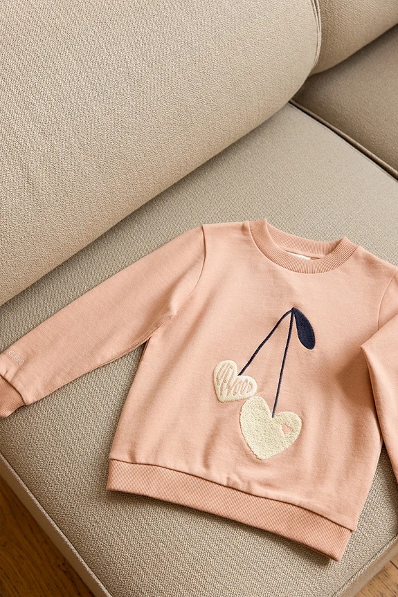 Детская хлопковая кофта Liewood Thora Placement Sweatshirt розовый LW20681.G.PPY2