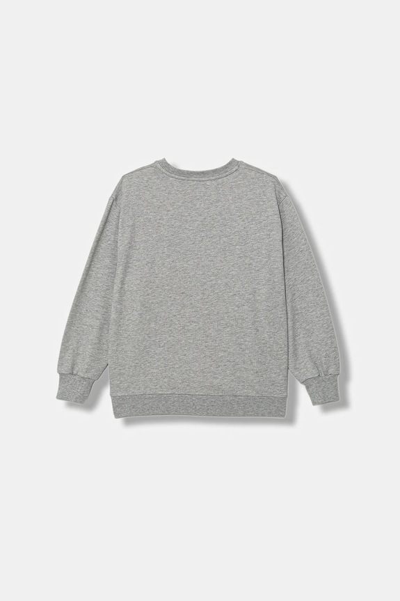 Detská bavlnená mikina Elisabetta Franchi EFFE162.0.FF002 sivá SS26