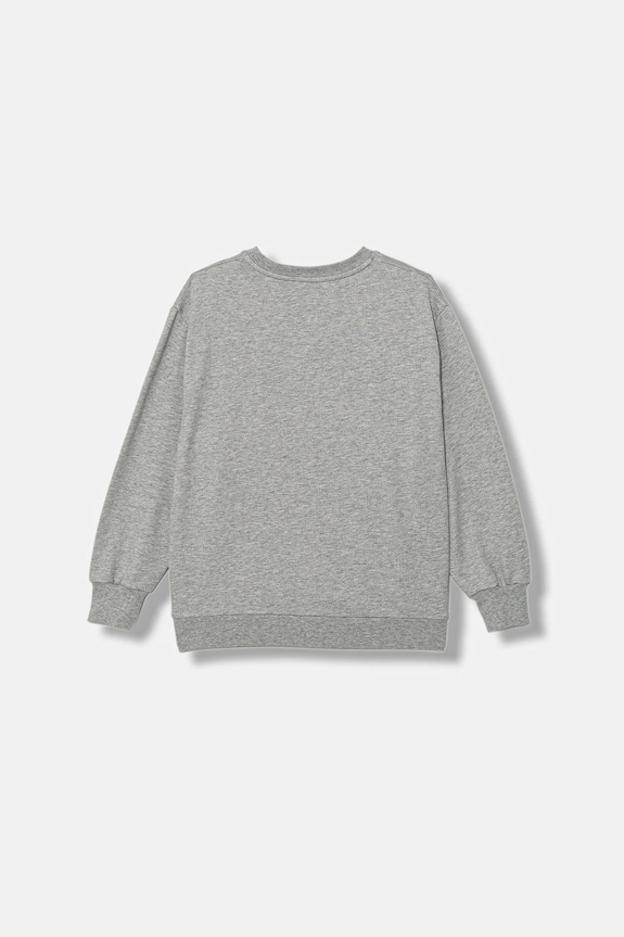 Detská bavlnená mikina Elisabetta Franchi EFFE162.0.FF002 sivá SS26