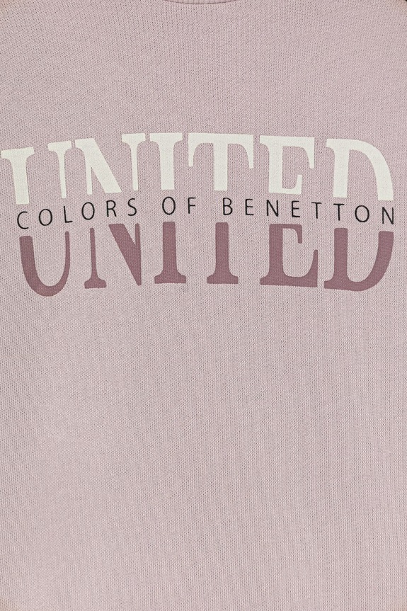 Dievča Detská bavlnená mikina United Colors of Benetton 3J68C10S5.G.Stagionale ružová