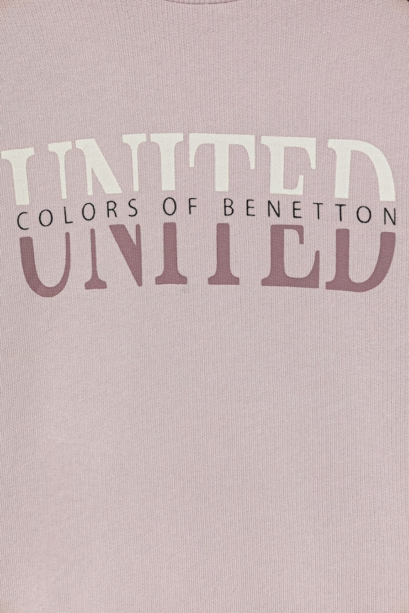 Dievča Detská bavlnená mikina United Colors of Benetton 3J68C10S5.G.Stagionale ružová