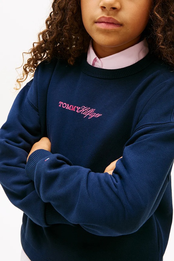 Tommy Hilfiger mikina detská bavlnená KG0KG09128.104.122.PPY2 tmavomodrá