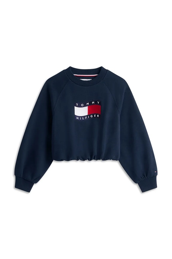 Tommy Hilfiger mikina s bavlnou KG0KG09236.128.176.PPY2 tmavomodrá SS26
