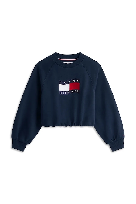 Tommy Hilfiger mikina s bavlnou KG0KG09236.128.176.PPY2 tmavomodrá SS26