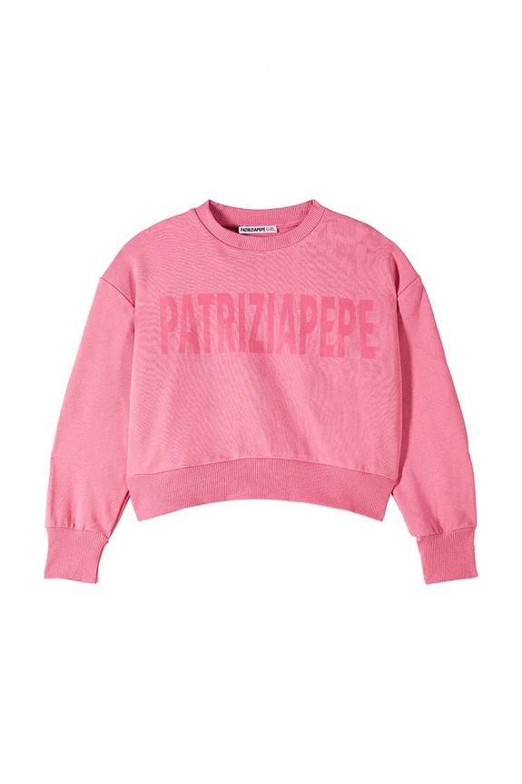 Patrizia Pepe hanorac pentru copii, din bumbac J409 violet 7M0973