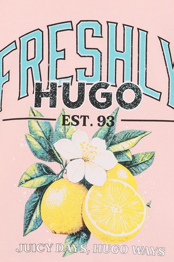 HUGO bluza dziecięca pomarańczowy G01044.114.150