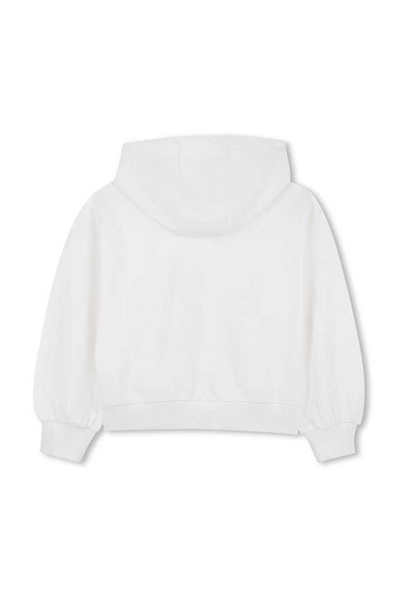 Dječja pamučna dukserica Kenzo Kids K61805.102.108 bijela SS26