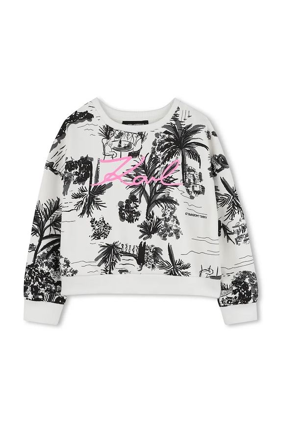 Karl Lagerfeld bluza bawełniana dziecięca Z31135.114.150 czarny SS26