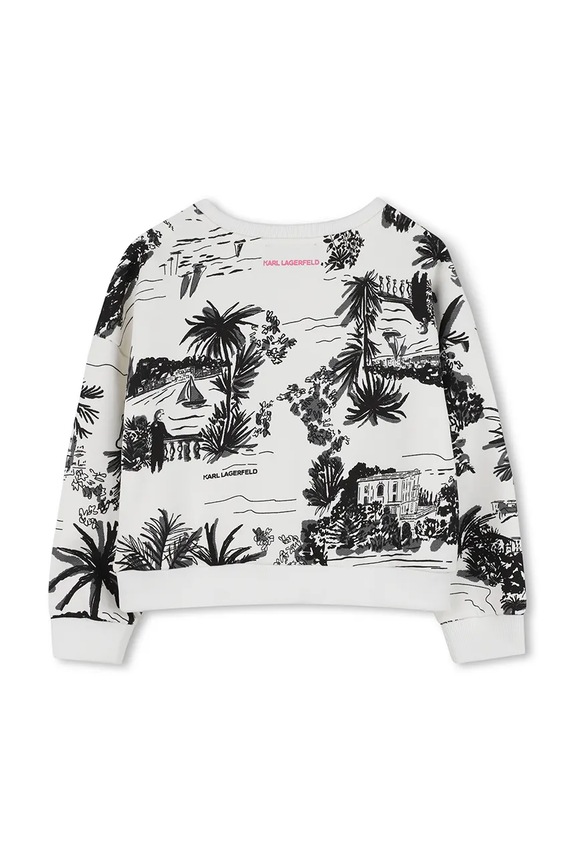 Dziewczynka Karl Lagerfeld bluza bawełniana dziecięca Z31135.114.150 czarny