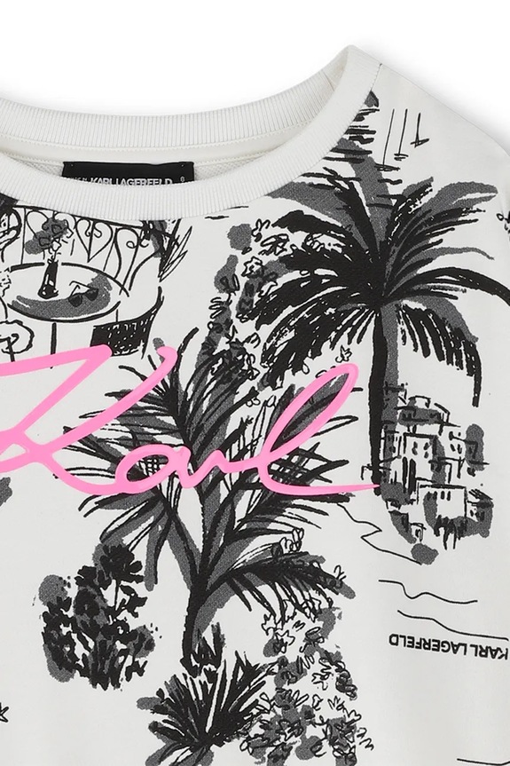 Karl Lagerfeld bluza bawełniana dziecięca czarny Z31135.114.150