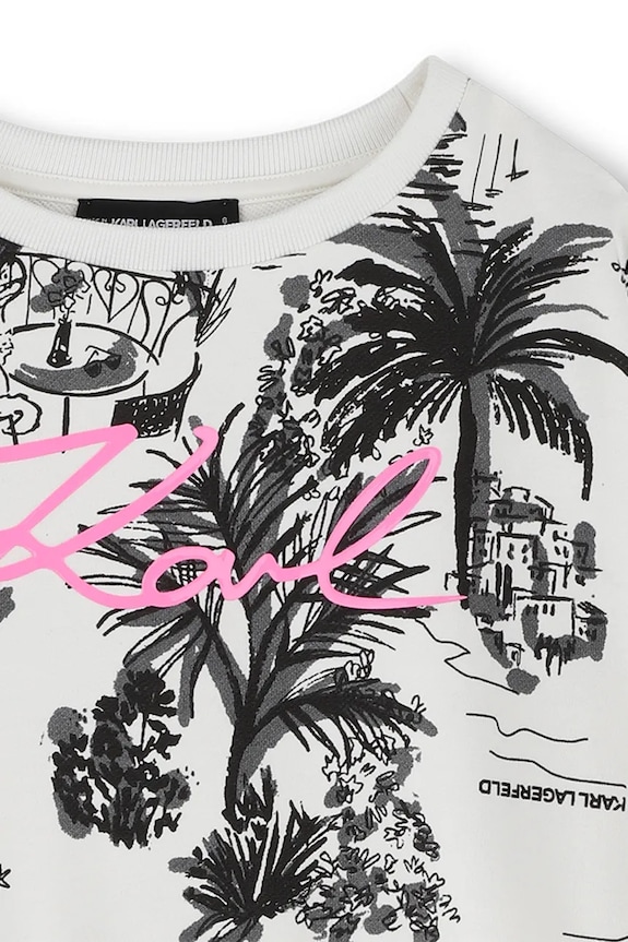 Karl Lagerfeld bluza bawełniana dziecięca czarny Z31135.114.150
