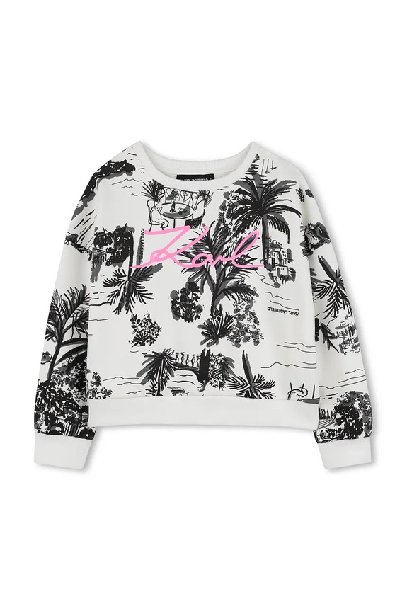 Дитяча бавовняна кофта Karl Lagerfeld Z31135.156.162 чорний SS26