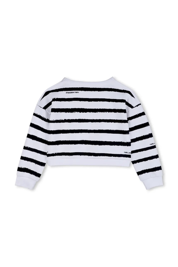 Dětská mikina Karl Lagerfeld Z31137.114.150 bílá SS26