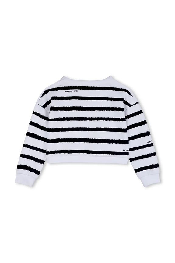 Dětská mikina Karl Lagerfeld Z31137.156.162 bílá SS26