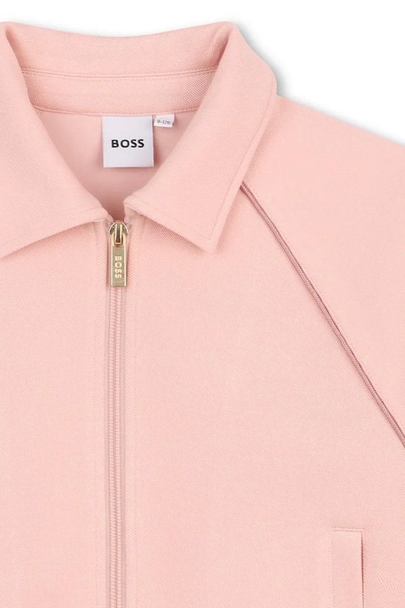 BOSS bluza dziecięca różowy J53019.156.162