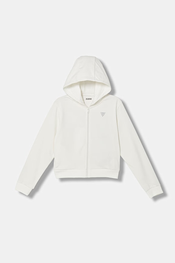 Guess mikina na zips detská s bavlnou biela J6GQ07.KF712.PPY2.M