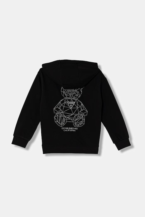 Guess detská mikina s kapucňou J6GQ10.KF712.PPY2.M čierna SS26