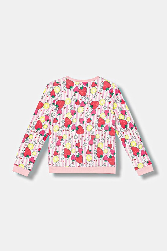 Dětská bavlněná mikina Guess K6GQ00.KA6R4.PPY2.M růžová SS26