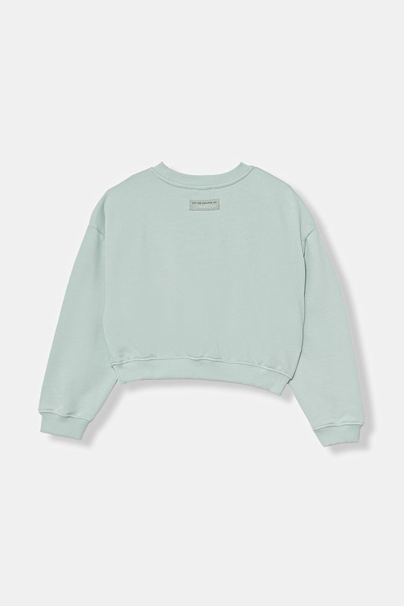 United Colors of Benetton mikina detská bavlnená 3NBMC10SD.G.Stagionale tyrkysová SS26