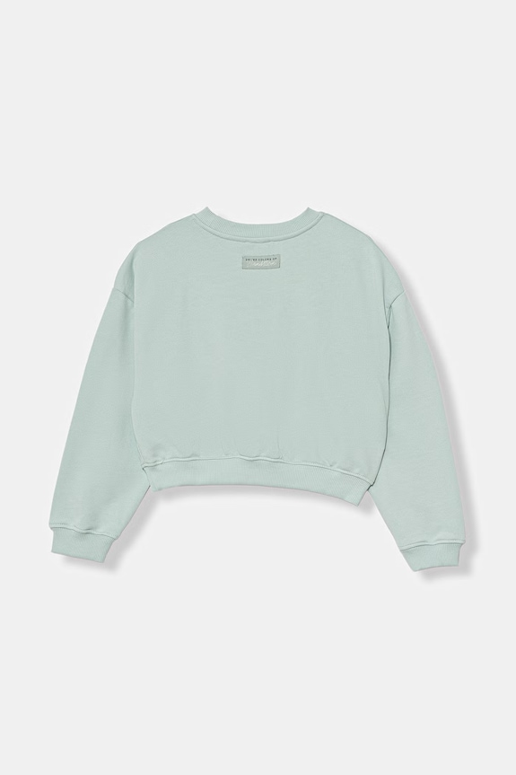 United Colors of Benetton mikina detská bavlnená 3NBMC10SD.G.Stagionale tyrkysová SS26