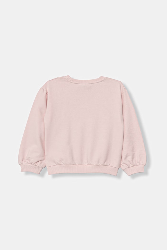 United Colors of Benetton oversize mikina detská s bavlnou 32N4G10MN.P.Stagionale ružová SS26