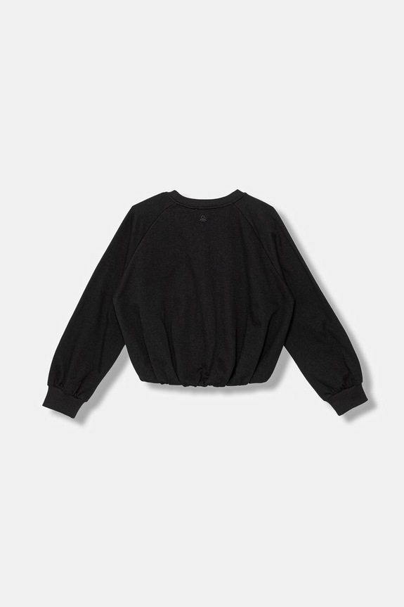 United Colors of Benetton bluza dziecięca z bawełny 3WHVC10SV.G.Stagionale czarny SS26
