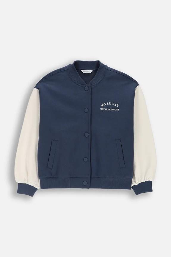 Coccodrillo mikina na zips detská bavlnená tmavomodrá WC6132201FGJ