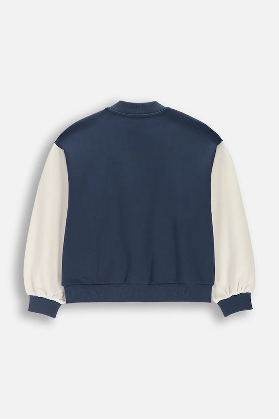 Coccodrillo mikina na zips detská bavlnená WC6132201FGJ tmavomodrá SS26