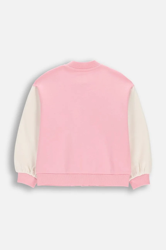 Coccodrillo mikina na zips detská bavlnená WC6132201FGK ružová SS26