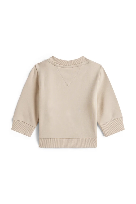 Dukserica za bebe Tommy Hilfiger KN0KN02204.PPY2 bež SS26