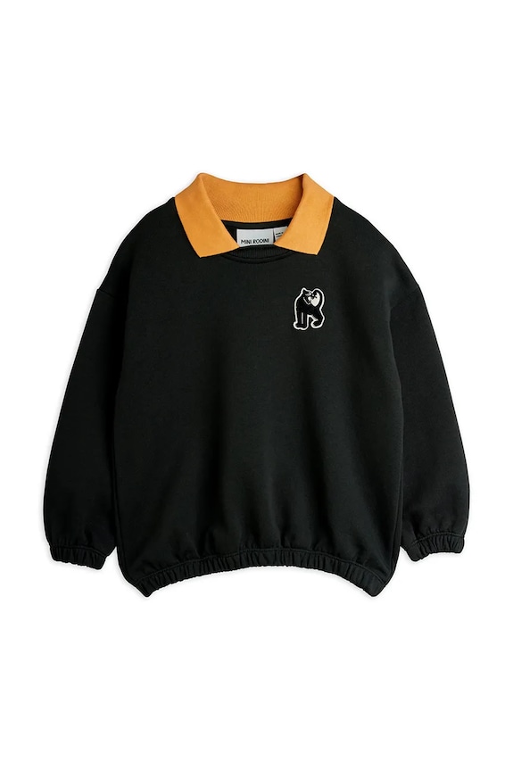 Mini Rodini gyerek melegítőfelső pamutból Panther 11000339 fekete SS26