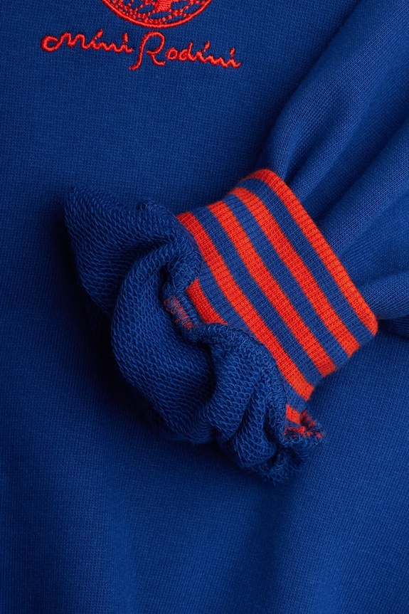 Otroški bombažen pulover Mini Rodini 26120113 modra