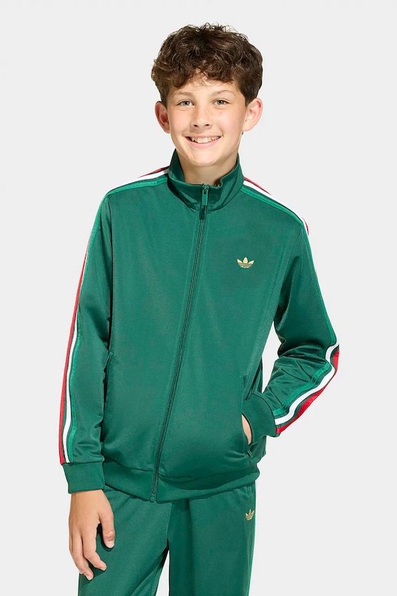 Παιδική μπλούζα adidas Originals πράσινο KC7051
