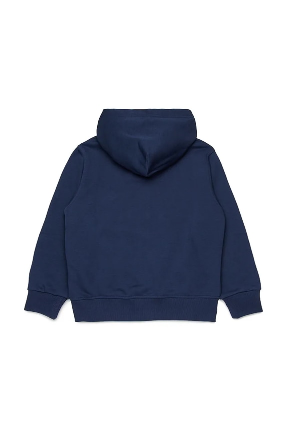 Diesel hanorac de bumbac pentru copii SDROPSHOODZ OVER SWEAT-SHIRT J02484.KYAZ3 bleumarin SS26