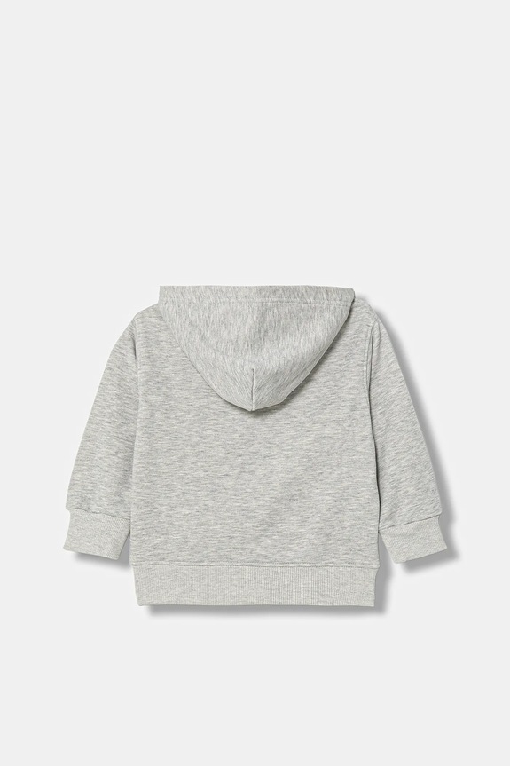Dječja dukserisa s pamukom Diesel SDROPSHOODZ OVER SWEAT-SHIRT J02484.KYAZ3 siva SS26
