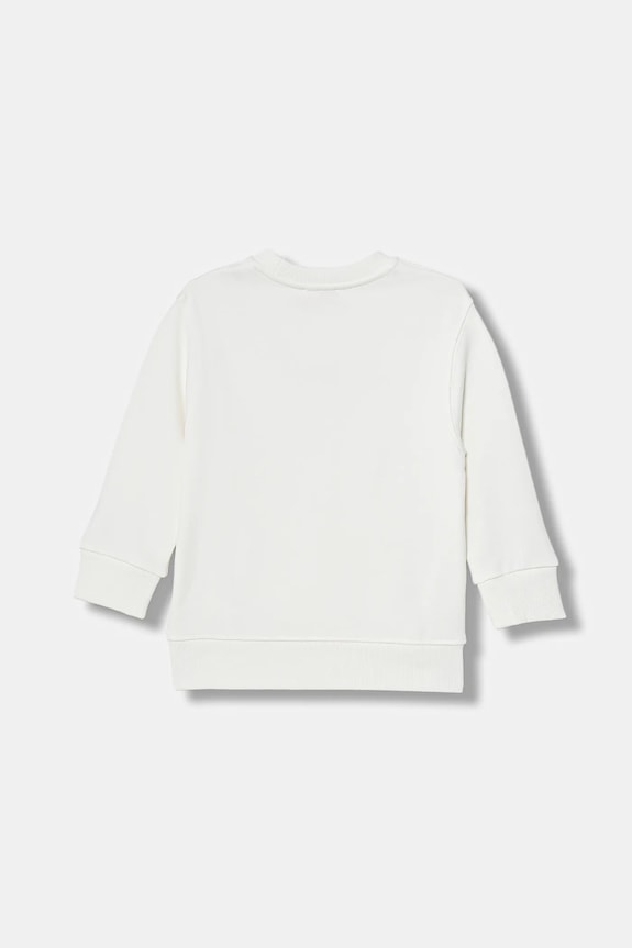 Dječja dukserisa s pamukom Diesel SIDER OVER SWEAT-SHIRT J02619.0GEAD bijela SS26