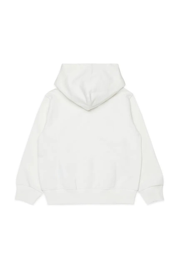 Diesel bluza bawełniana dziecięca SPATCHOOD OVER SWEAT-SHIRT J02624.0GEAD biały SS26